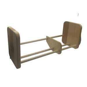 Napa Valley Box Co Wood 42 CD DVD Book Storage Rack Adjustable Shelf Organizer